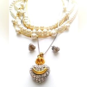 Juicy Couture Necklace & Earrings